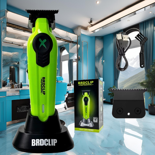 BRDCLIP trimmer skeleton green white design